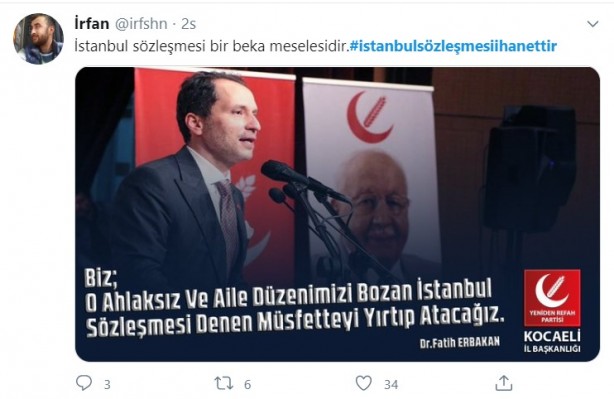 Foto - Vatandaşlar sosyal medyayı salladı: İstanbul Sözleşmesi'ne tepki yağıyor!