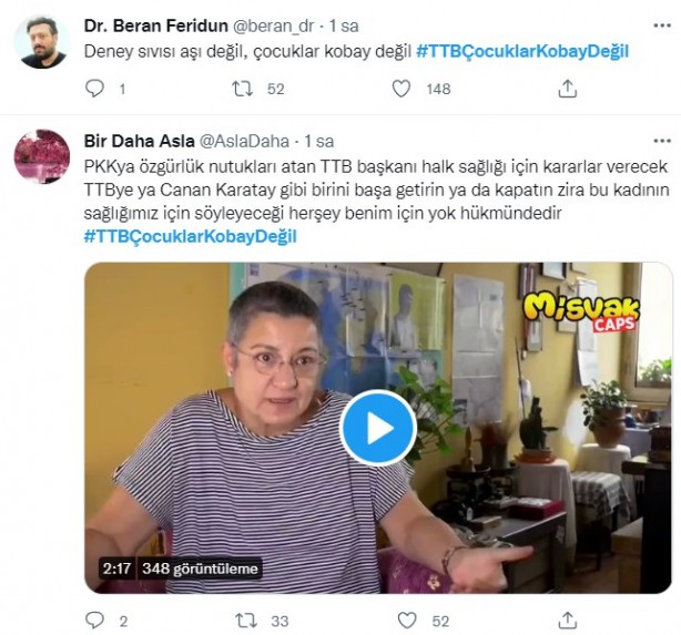 Foto - Vatandaşlardan PKK sevici TTB'nin aşı dayatmasına büyük tepki! Hedefinde çocuklar var