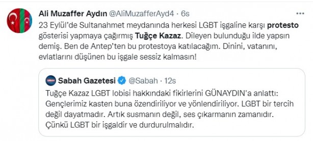 Foto - Vatandaşlardan Tuğçe Kazaz'ın 'LGBT' protestosuna tam destek! Çığ gibi büyüyor