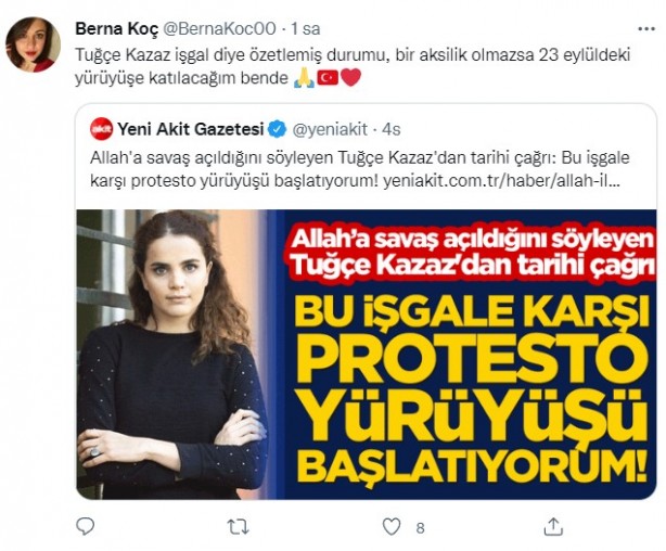 Foto - Vatandaşlardan Tuğçe Kazaz'ın 'LGBT' protestosuna tam destek! Çığ gibi büyüyor