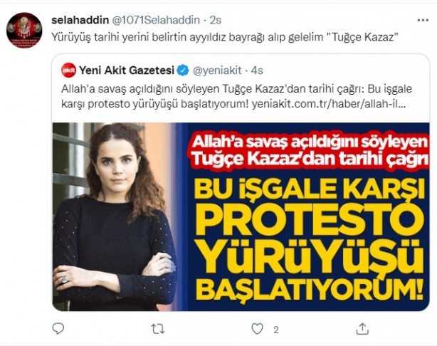 Foto - Vatandaşlardan Tuğçe Kazaz'ın 'LGBT' protestosuna tam destek! Çığ gibi büyüyor