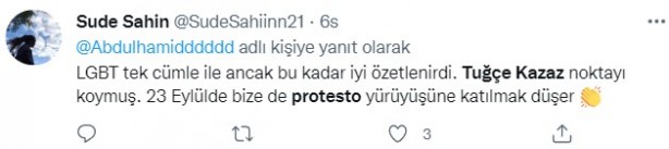 Foto - Vatandaşlardan Tuğçe Kazaz'ın 'LGBT' protestosuna tam destek! Çığ gibi büyüyor