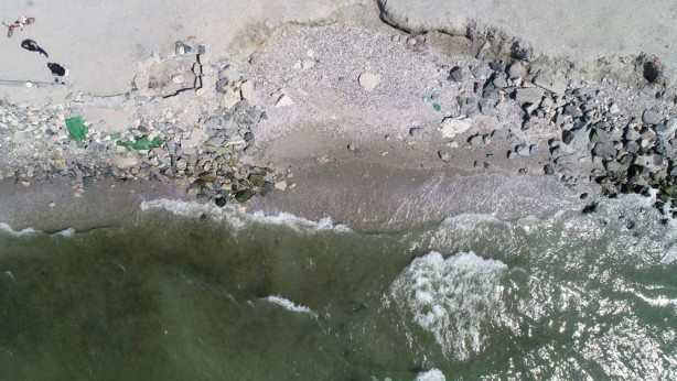 Foto - Vatandaşları tedirgin eden görüntü: İstanbul'da deniz 6 metre çekildi!