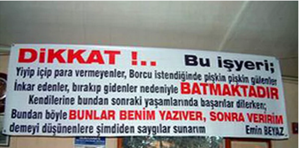 Foto - Veresiyeden bıkan esnaflardan ibretlik sözler