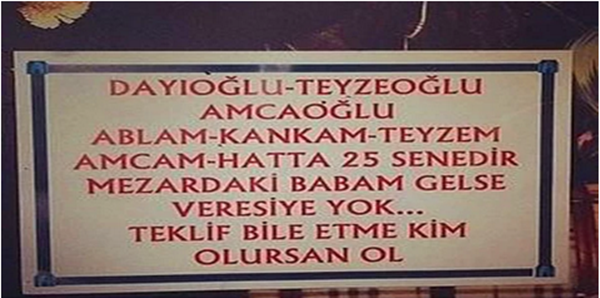 Foto - Veresiyeden bıkan esnaflardan ibretlik sözler