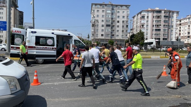 Vidanjörle kamyonet çarpıştı: Yaralılar var