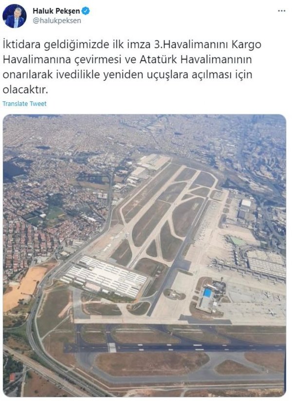 Foto - Vizyonu heykelcilik olandan anca bu beklenir! CHP'den skandal İstanbul Havalimanı açıklaması