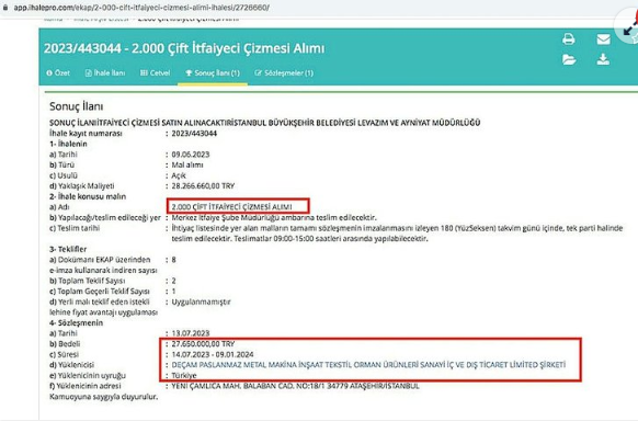 Foto - Vurgunun böylesi: CHP'li İBB'de yeni skandal! Milyonluk çizmeli hortum