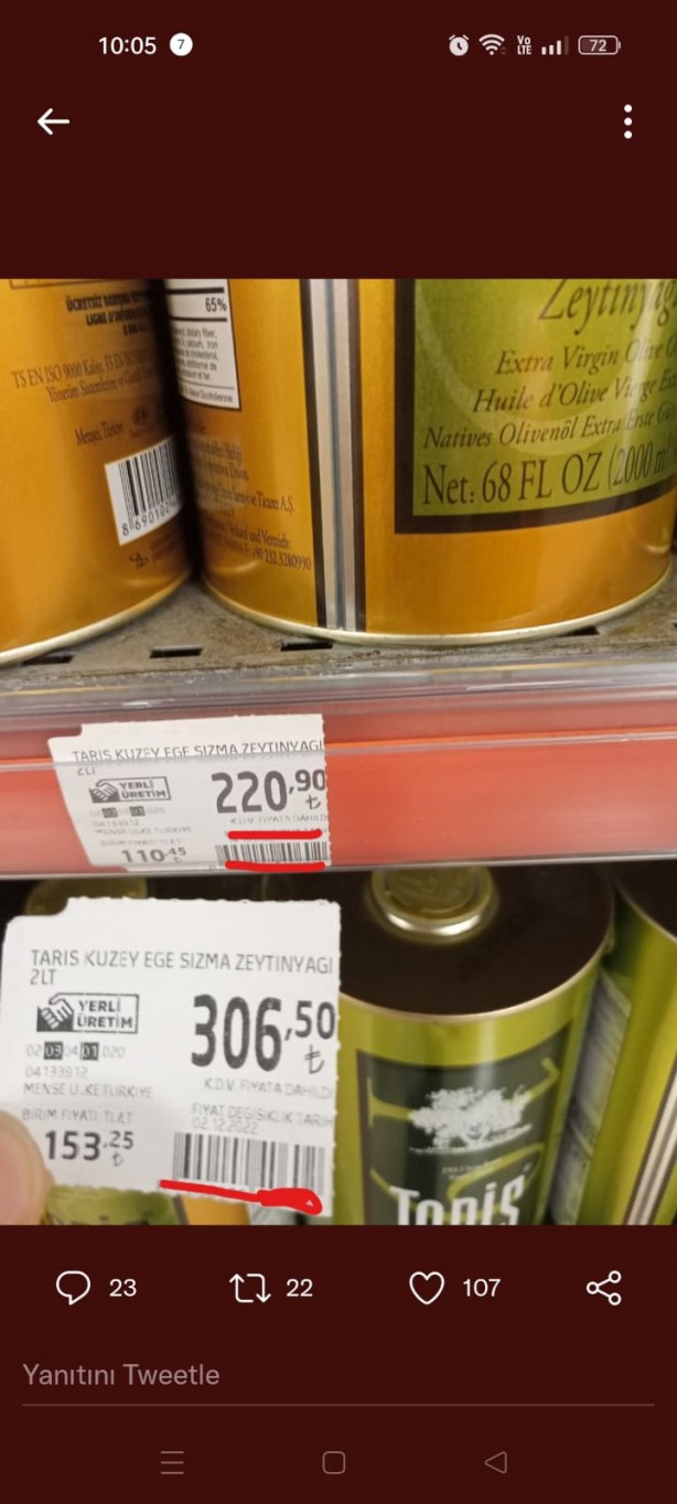 Foto - Yağ fiyatına 86 lira zam yaptılar! Görenler gözlerine inanamadı