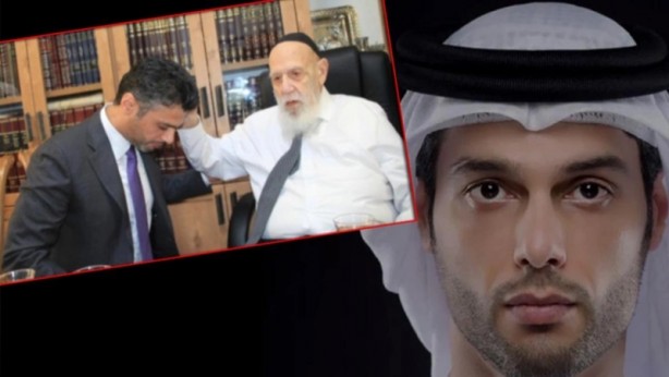 Yahudi din adamının önünde diz çöktü, terörist İsrail'e övgüler dizdi!