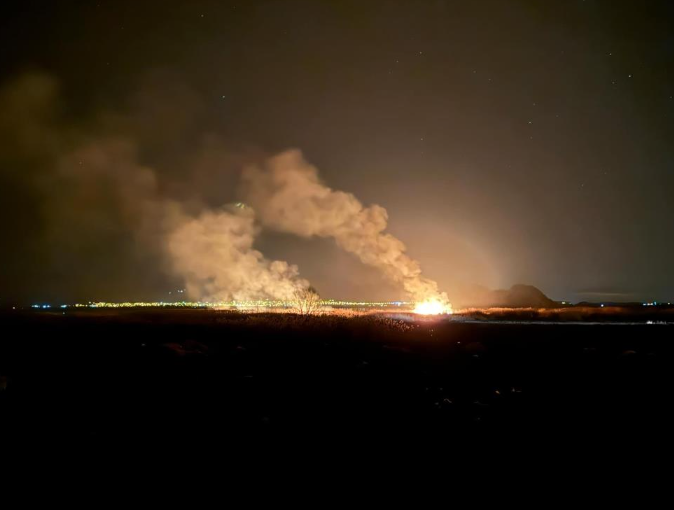 Foto - Yamadı Gölü yanıyor