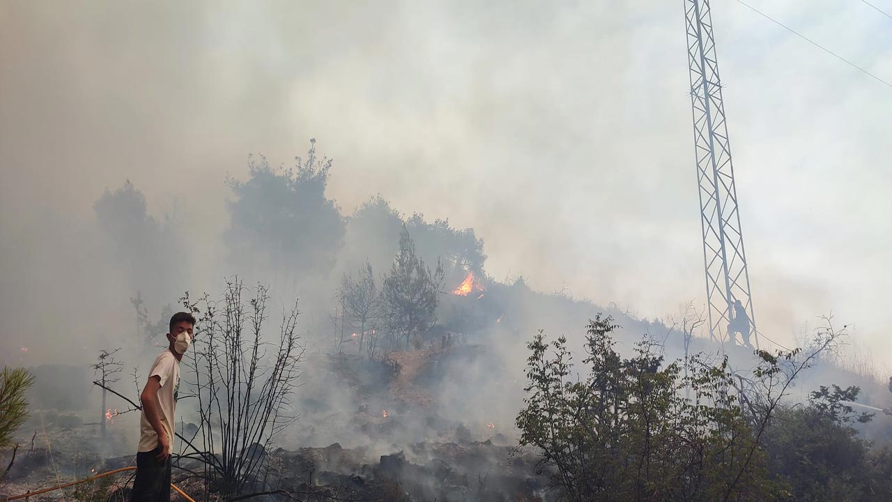 Foto - Yangın kabusu büyüyor! Alevler köylere kadar ulaştı