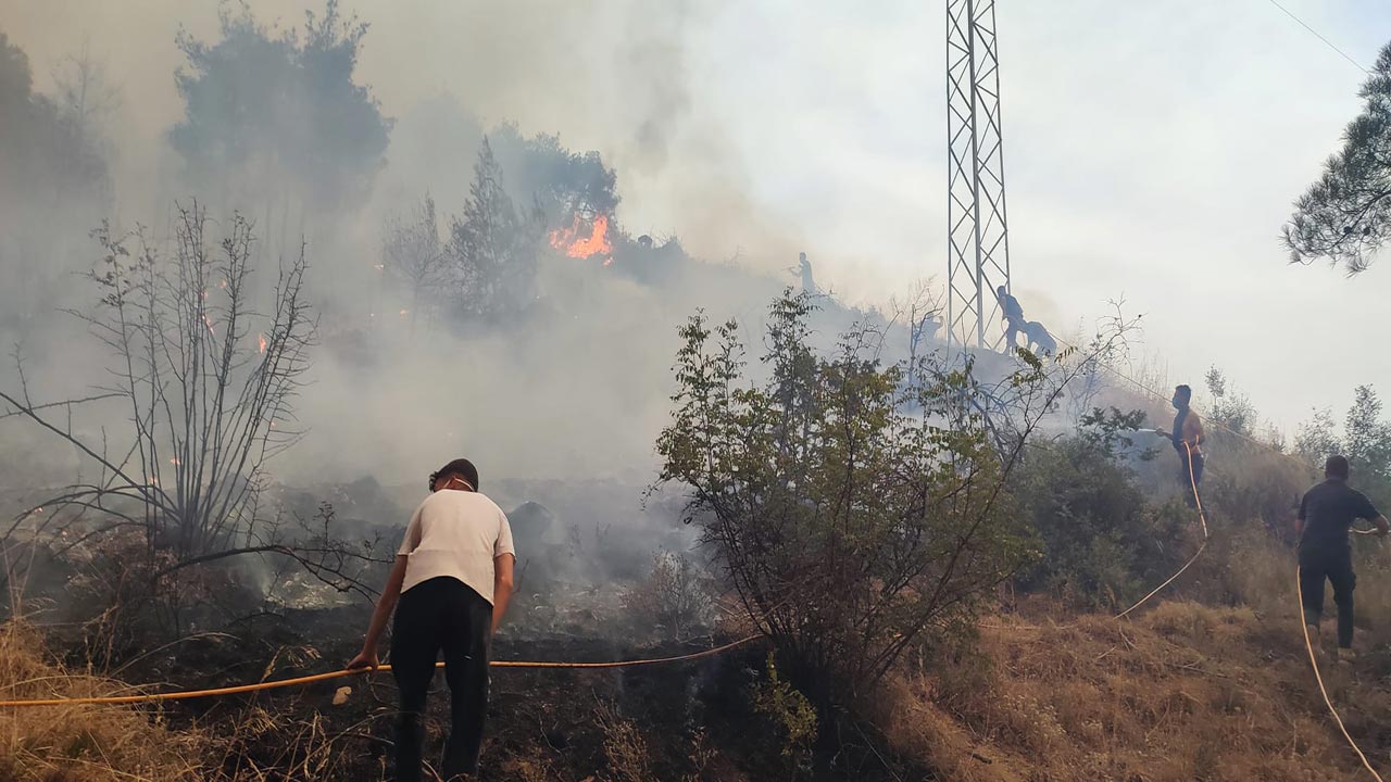 Foto - Yangın kabusu büyüyor! Alevler köylere kadar ulaştı