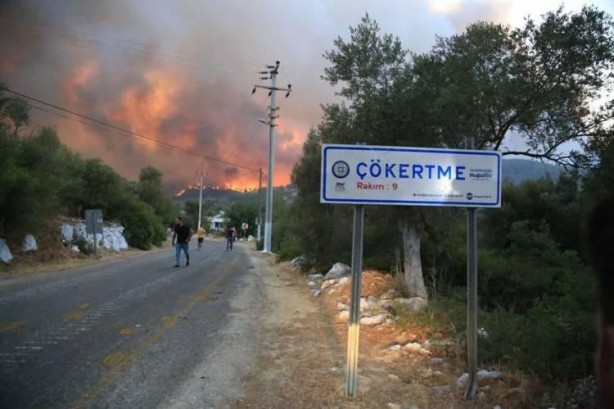 Yangın nedeniyle Milas'ta 5 mahalle tahliye edildi