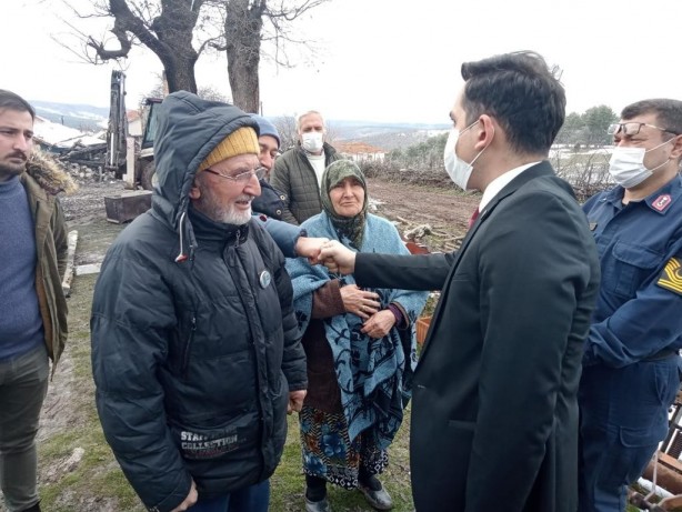 Foto - Yangında evsiz kaldılar! Şehit ailesine devlet sahip çıktı