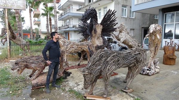 Yangından kurtardı sanat eserine dönüştürdü