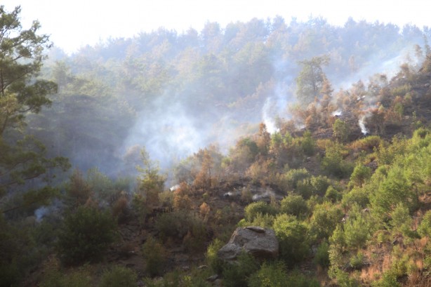Foto - Yangının söndürüldüğü Manavgat'ta soğutma çalışmaları sürüyor