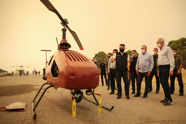 Yangınla mücadelede "insansız" dönem resmen başladı