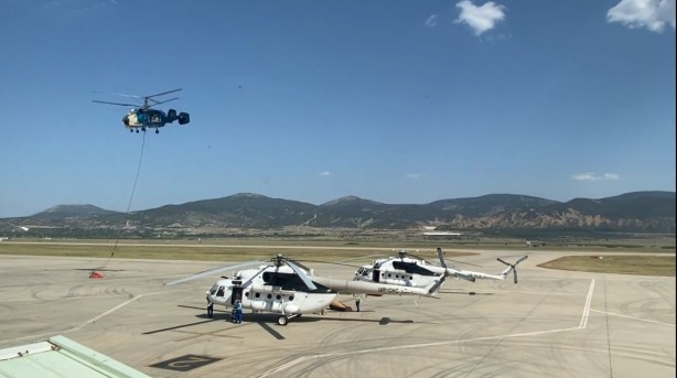 Foto - Yangınla mücadelede önemli! Gece görüşlü helikopterlerin hazırlıkları tamamlandı