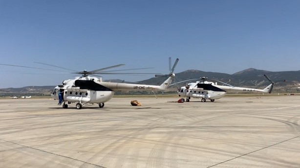 Foto - Yangınla mücadelede önemli! Gece görüşlü helikopterlerin hazırlıkları tamamlandı