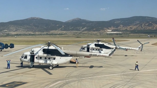 Foto - Yangınla mücadelede önemli! Gece görüşlü helikopterlerin hazırlıkları tamamlandı