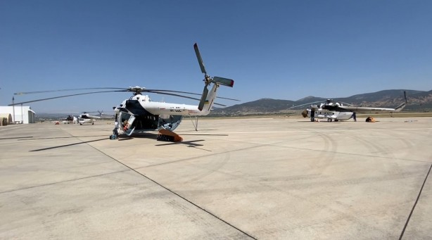 Foto - Yangınla mücadelede önemli! Gece görüşlü helikopterlerin hazırlıkları tamamlandı