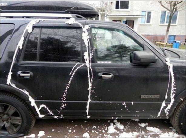 Foto - Yanlış yere park edilen arabalara öyle cezalar verdiler ki!