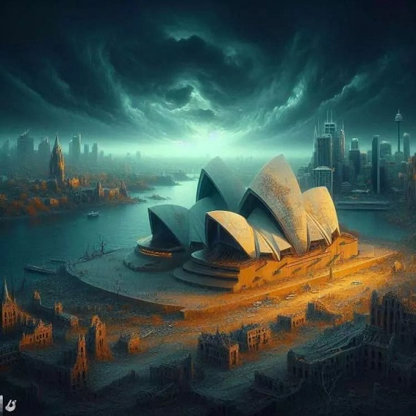 Foto - Yapay zeka çizdi! Felaketlerin ardından dünya böyle görünecek