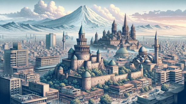 Foto - Yapay zeka çizdi! İşte Türkiye'nin şehirleri