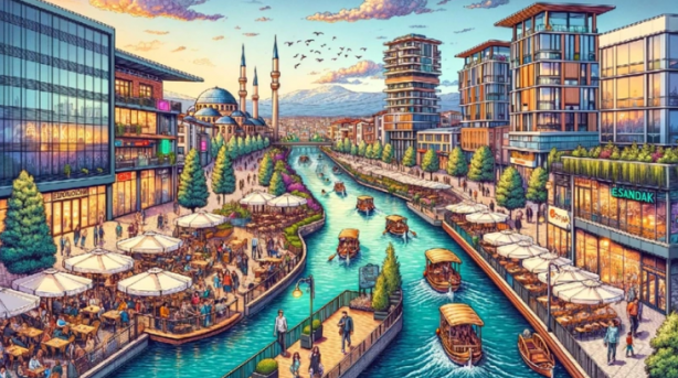 Foto - Yapay zeka çizdi! İşte Türkiye'nin şehirleri