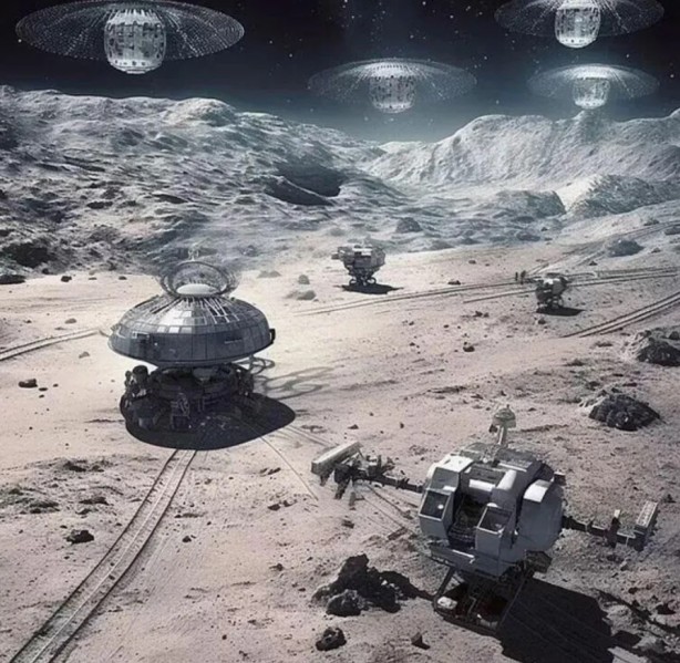 Foto - Yapay zeka "geleceğimizi" çizdi! Uzay kolonileri ve yaşam..
