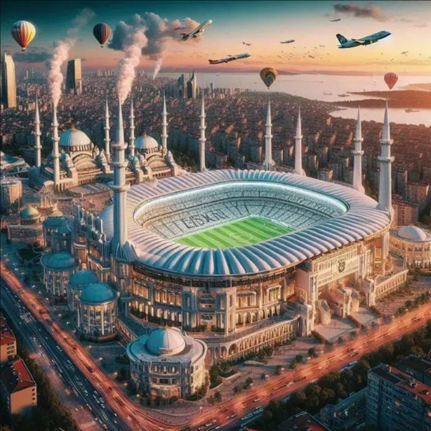 Foto - Yapay zeka ile tasarlandı! Türkiye’deki stadyumları hiç böyle görmediniz