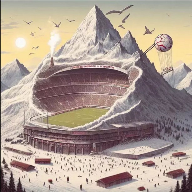 Foto - Yapay zeka ile tasarlandı! Türkiye’deki stadyumları hiç böyle görmediniz