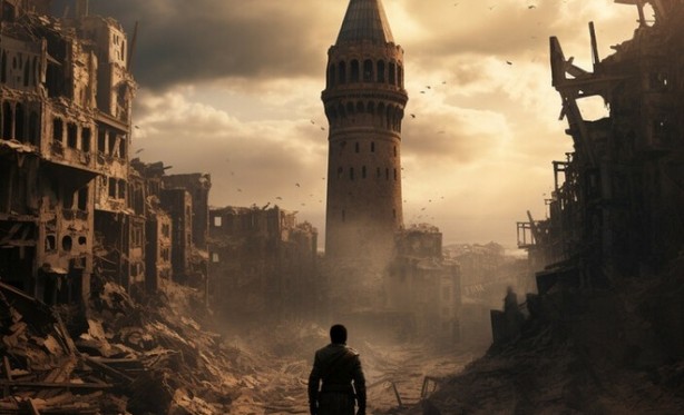 Foto - Yapay zekadan korkunç tahmin! 50 yıl sonraki İstanbul'dan kuraklık manzaraları