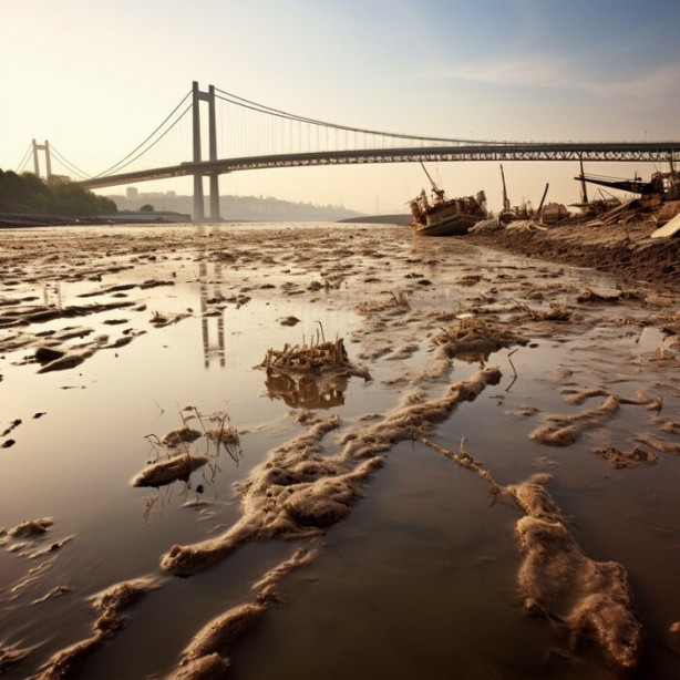 Foto - Yapay zekadan korkunç tahmin! 50 yıl sonraki İstanbul'dan kuraklık manzaraları