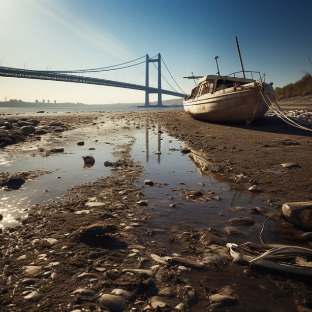 Yapay zekadan korkunç tahmin! 50 yıl sonraki İstanbul'dan kuraklık manzaraları