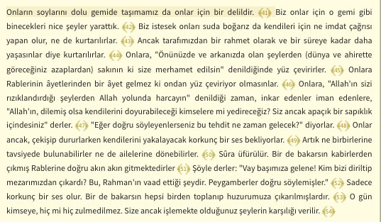 Foto - Yasin Suresi Okunuşu: Yasin suresi Arapça Okunuşu Türkçe meali: