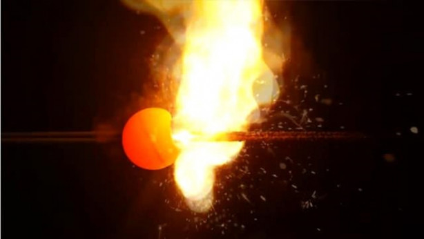 Foto - Yavaşlatılmış kamerayla çektiler! Maytap geçirip ateşe verdiler!