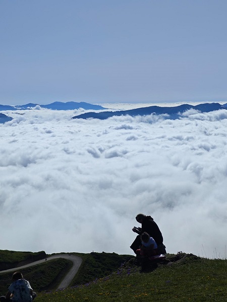 Foto - Yayla değil adeta bulut denizi
