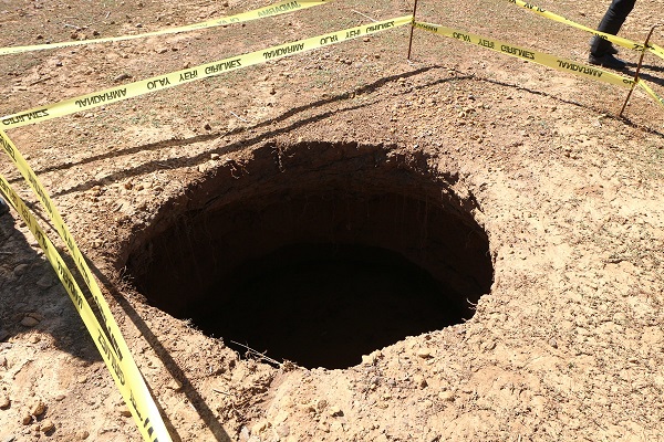 Foto - Yaylada oluşan çöküntünün sebebi belli oldu