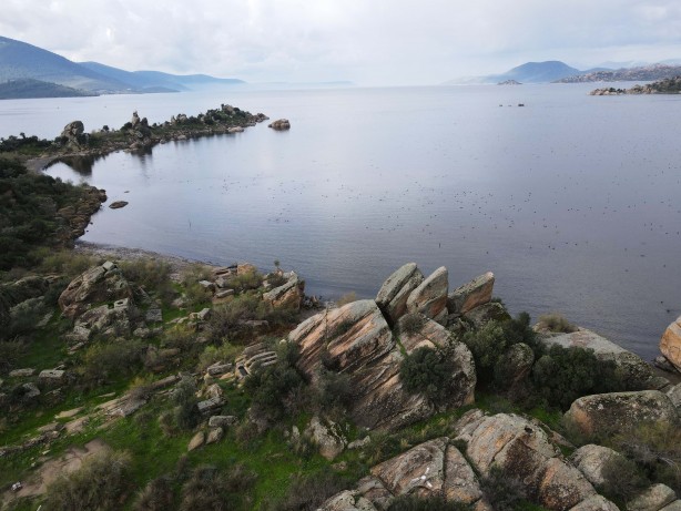 Foto - Yaz aylarında sular çekilmişti! İşte Bafa Gölü’nün son hali
