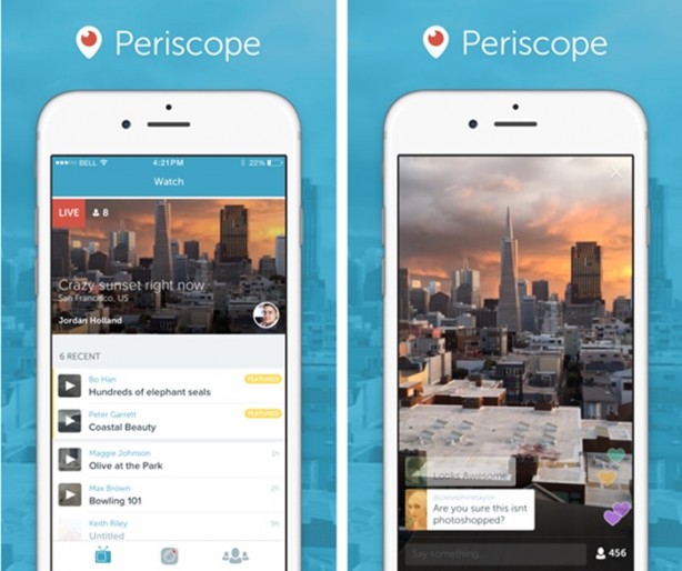 Foto - Yeni bir fenomen uygulama: Periscope