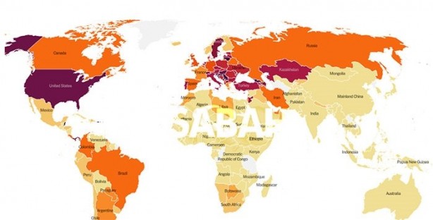 Foto - Yeni dünya haritası yayımlandı! İşte Türkiye'nin rengi