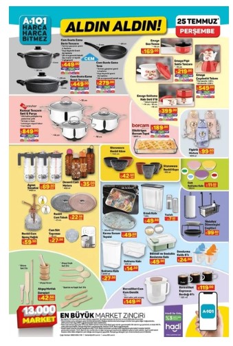 Foto - Yeni fırsat listesi yayınlandı! A101’de 25 temmuz indirim çılgınlığı