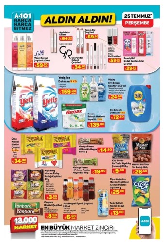 Foto - Yeni fırsat listesi yayınlandı! A101’de 25 temmuz indirim çılgınlığı