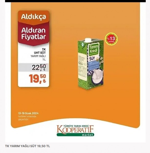 Foto - Yeni liste paylaşıldı! Tarım Kredi'de indirim kampanyası