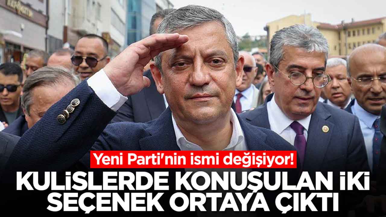 Yeni Parti'nin ismi değişiyor: Kulislerde konuşulan iki seçenek ortaya çıktı
