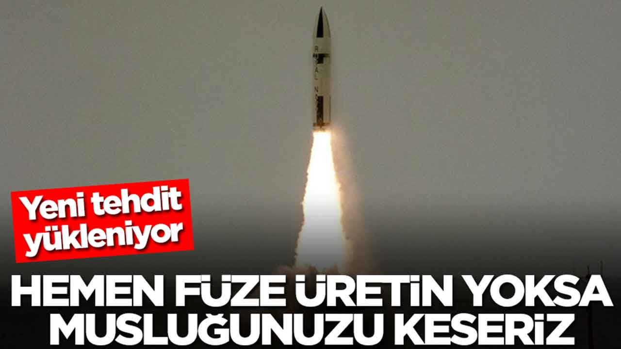 Yeni tehdit yükleniyor: Hemen füze üretin yoksa musluğunuzu keseriz! Para filan alamazsınız