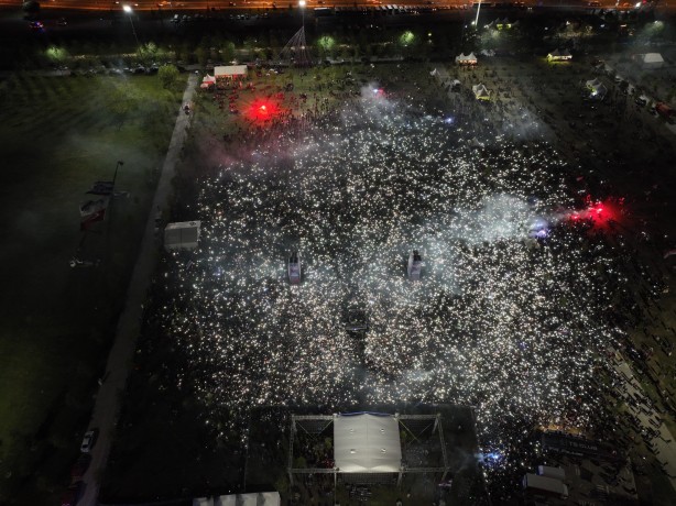 Yenikapı'da muhteşem görüntü! Trabzonspor’un şampiyonluk kutlaması havadan görüntülendi