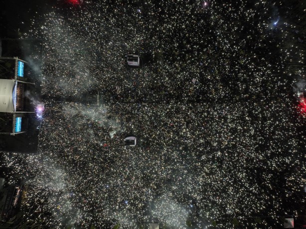 Foto - Yenikapı'da muhteşem görüntü! Trabzonspor’un şampiyonluk kutlaması havadan görüntülendi